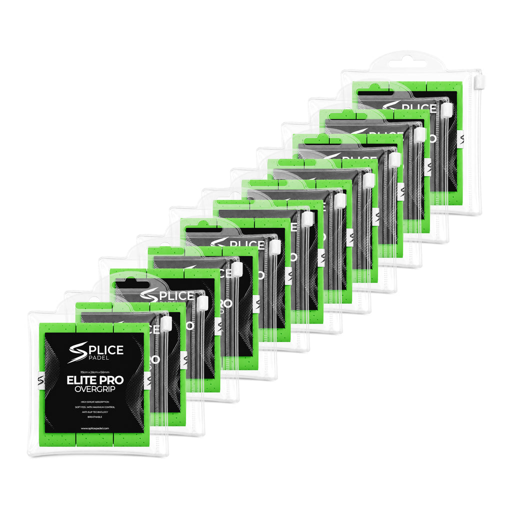 SPLICE PADEL ELITE PRO OVERGRIP BULK 30 PACK | NEON GREEN