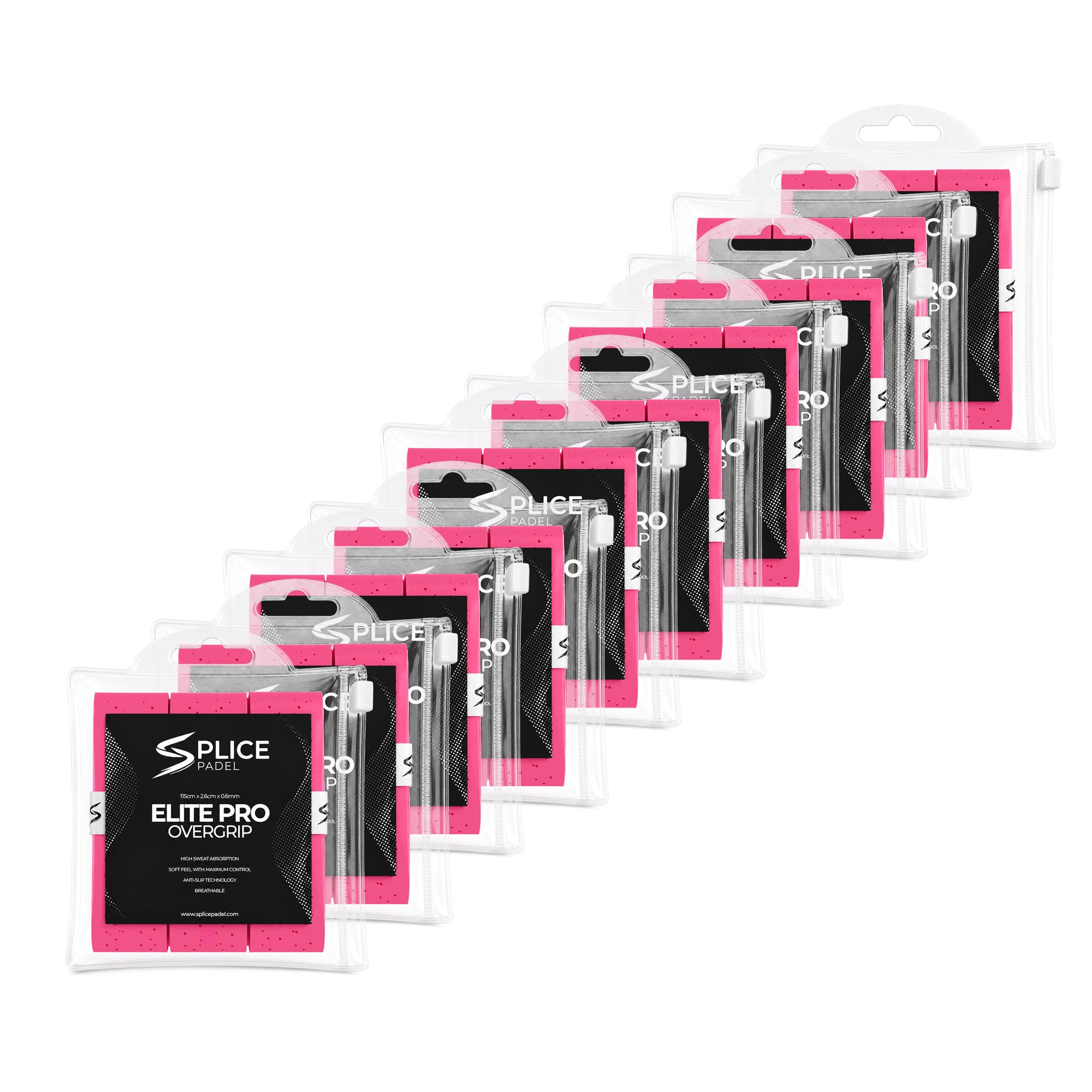 SPLICE PADEL ELITE PRO OVERGRIP BULK 30 PACK | PINK