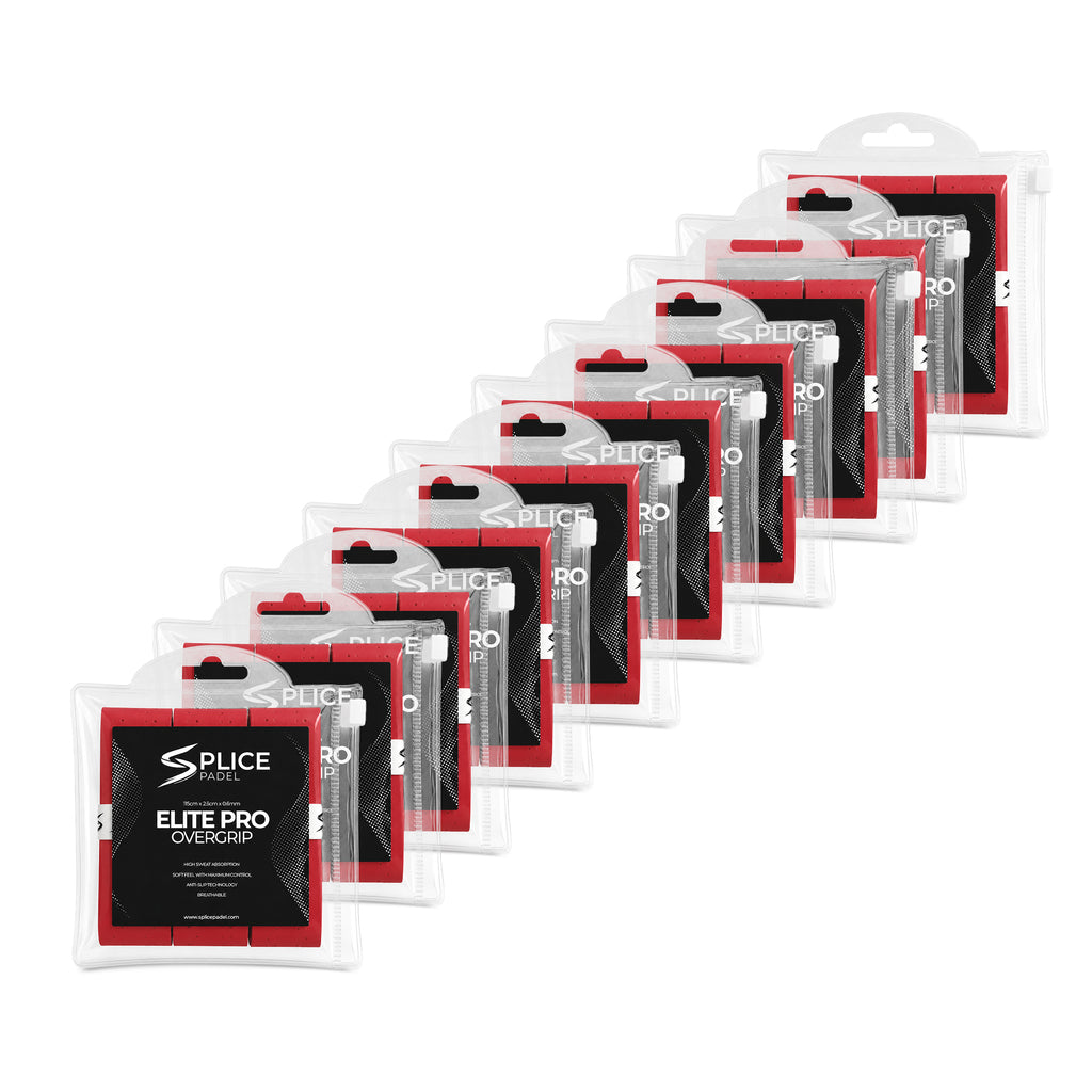 SPLICE PADEL ELITE PRO OVERGRIP BULK 30 PACK | RED