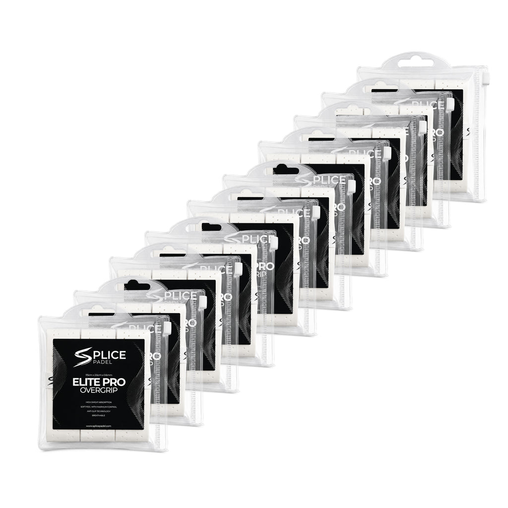 SPLICE PADEL ELITE PRO OVERGRIP BULK 30 PACK | WHITE