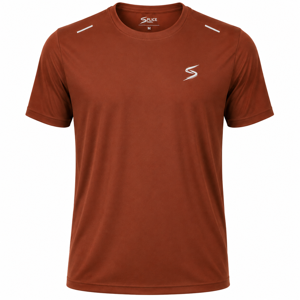 Splice Padel Performance T-Shirt | Terracotta