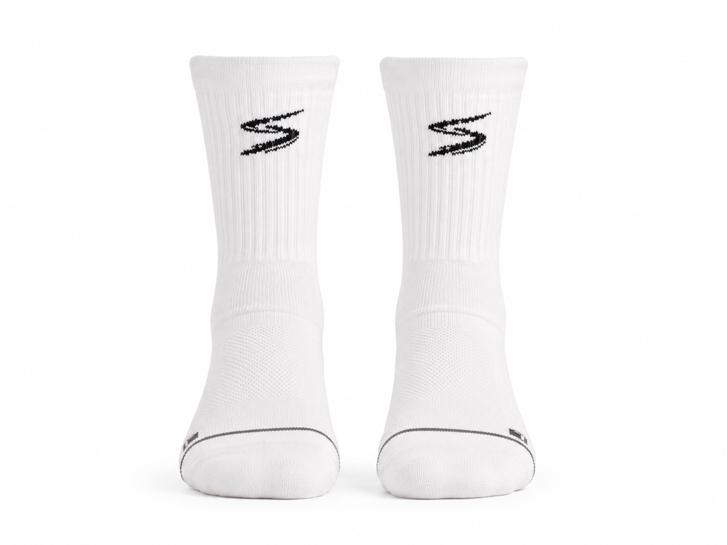 SPLICE PADEL COMPRESSIE PERFORMANCE SOCKS 1-PAIR - WHITE
