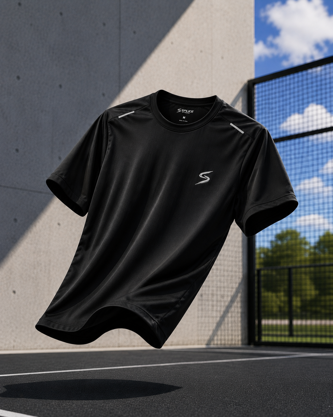 Splice Padel Performance T-Shirt | Black