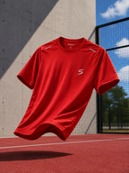 Splice Padel Performance T-Shirt | Red