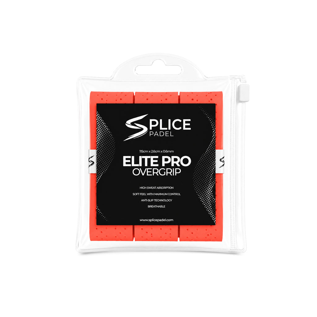 SPLICE PADEL ELITE PRO OVERGRIP 3 PACK | NEON ORANGE
