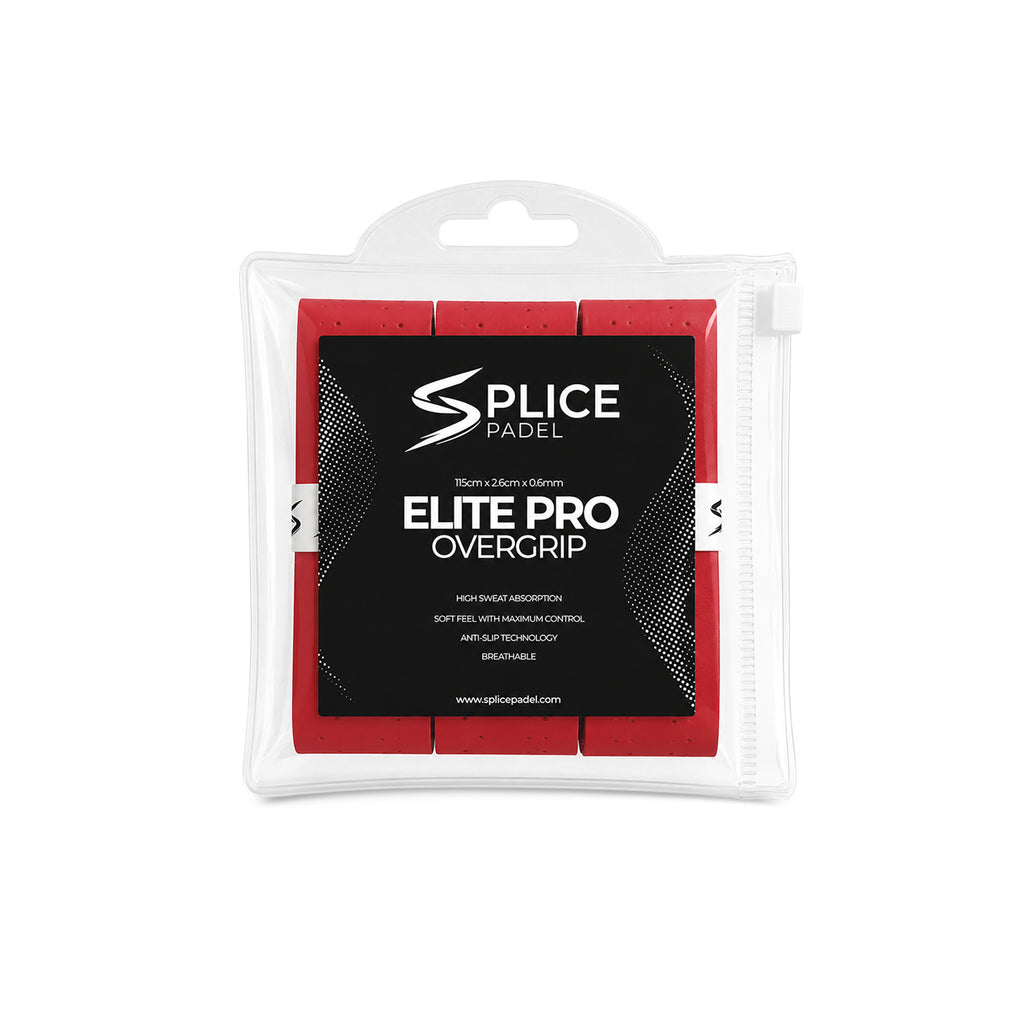 SPLICE PADEL ELITE PRO OVERGRIP 3 PACK | RED