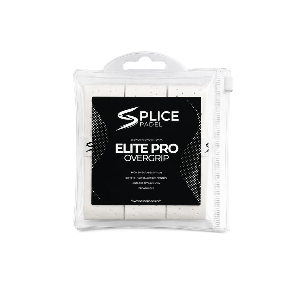 SPLICE PADEL ELITE PRO OVERGRIP 3 PACK | WHITE
