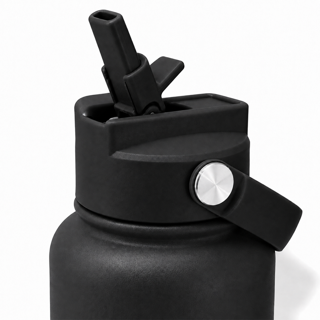 SPLICE PADEL 1.2L STAINLESS STEEL WATER BOTTLE | BLACK