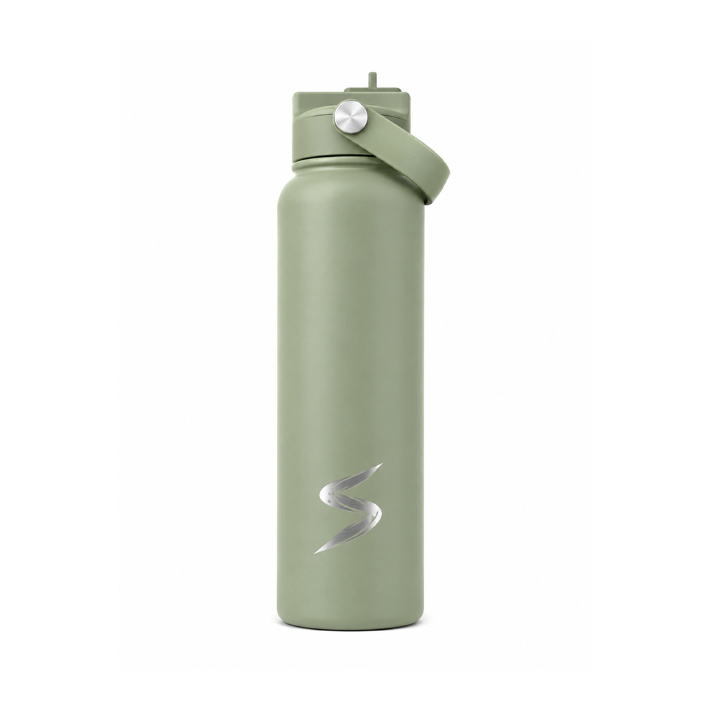 SPLICE PADEL 1.2L STAINLESS STEEL WATER BOTTLE | GREEN