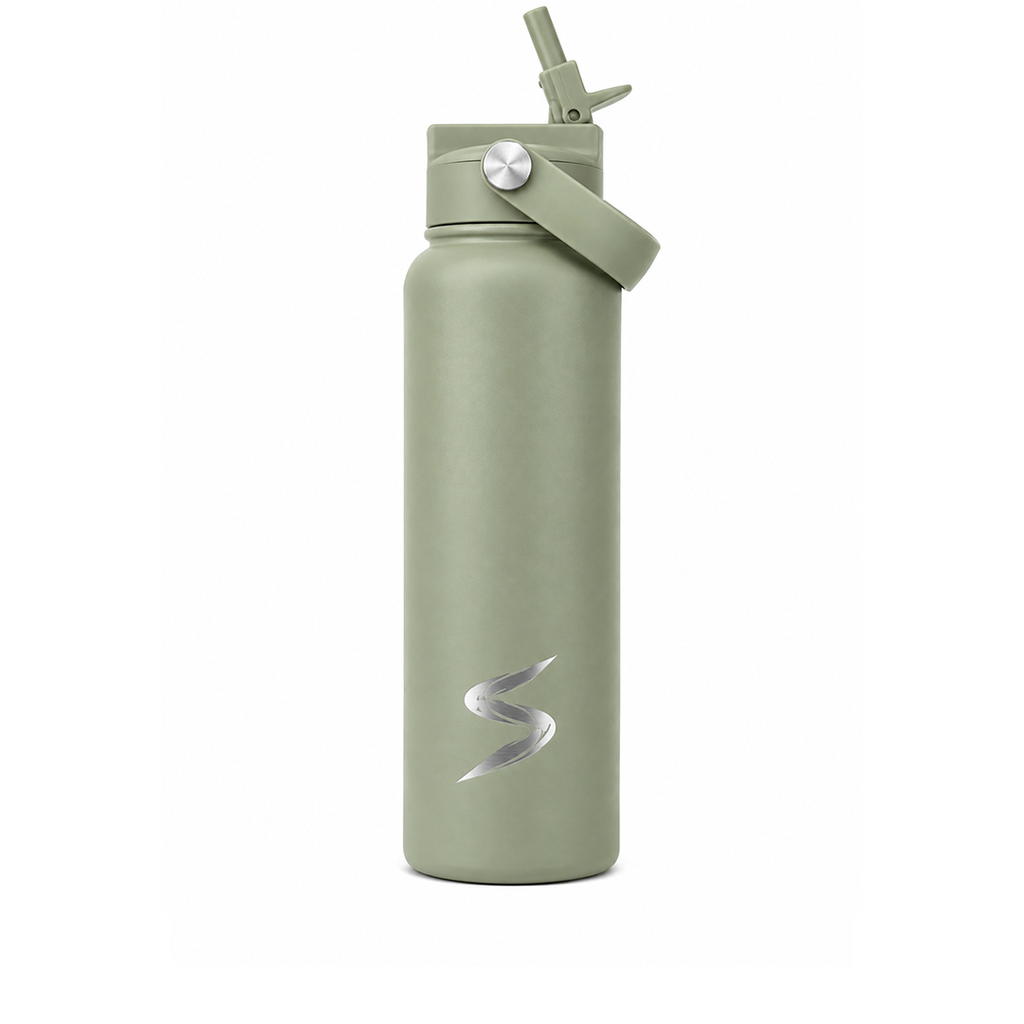 SPLICE PADEL 1.2L STAINLESS STEEL WATER BOTTLE | GREEN