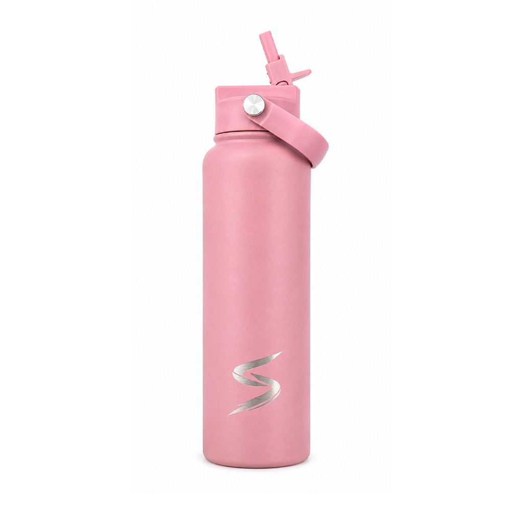 BOUTEILLE D'EAU SPLICE PADEL 1,2 L EN ACIER INOXYDABLE | ROSE