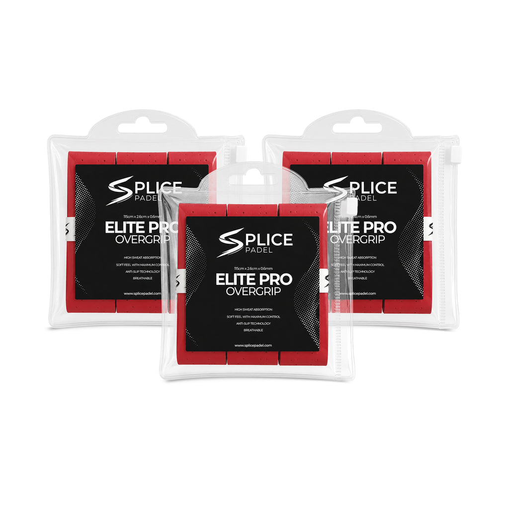 SPLICE PADEL ELITE PRO OVERGRIP 9 PACK | RED