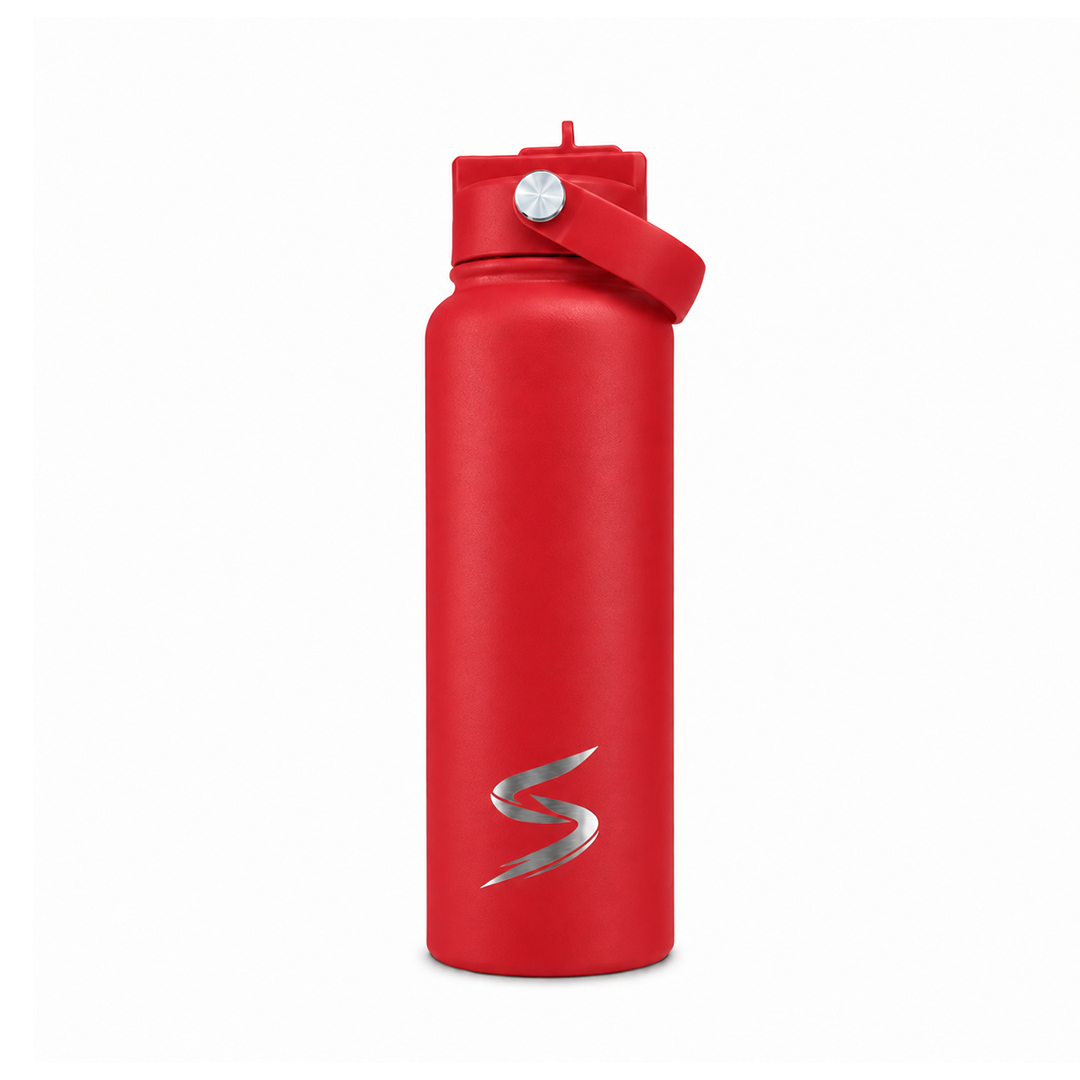 SPLICE PADEL 1.2L STAINLESS STEEL WATER BOTTLE | RED