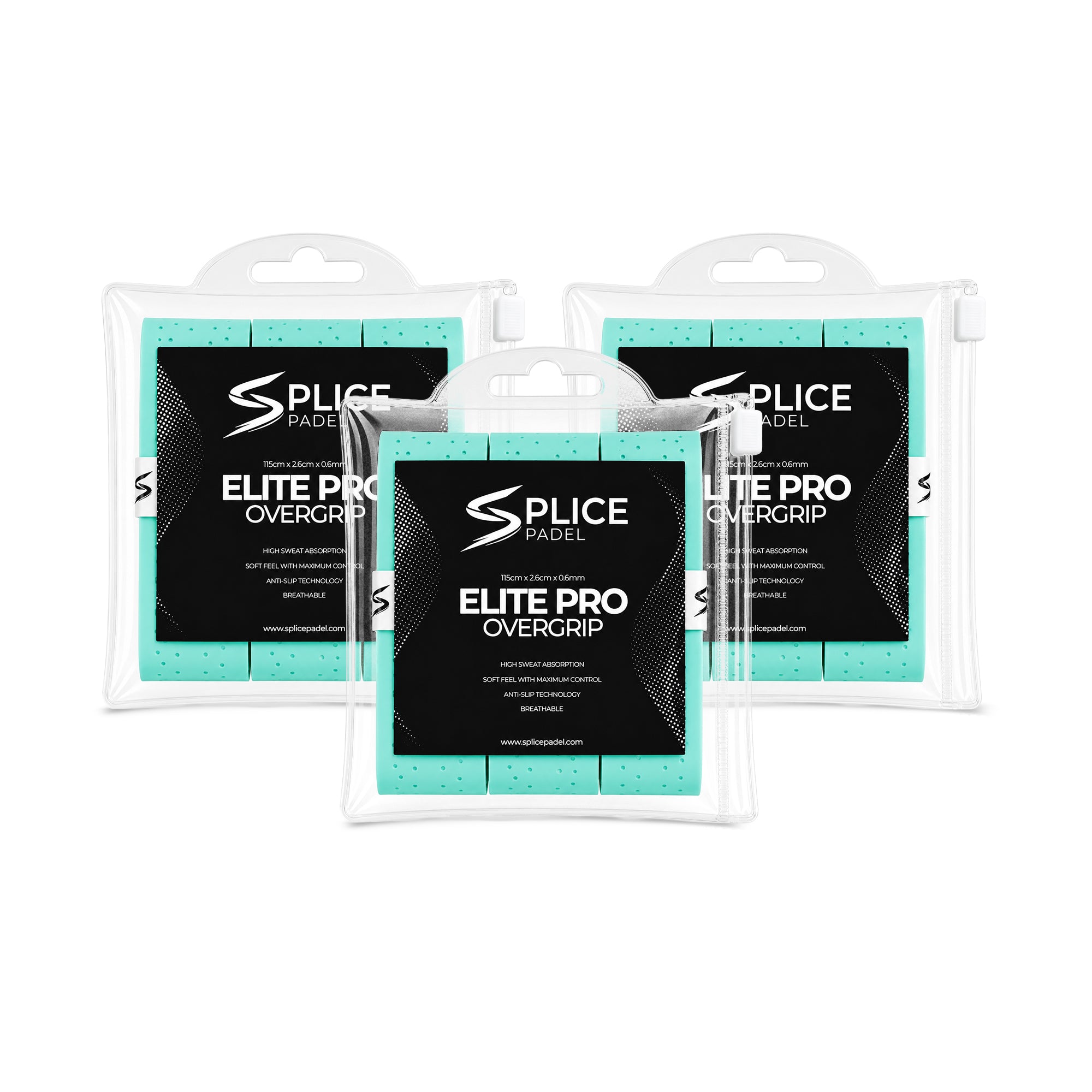 SPLICE PADEL ELITE PRO OVERGRIP 9 PACK | TURQUOISE