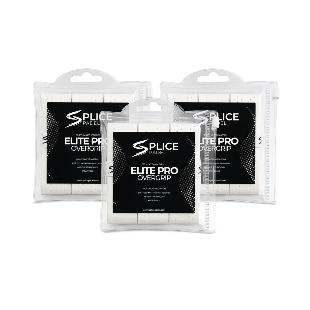 SPLICE PADEL ELITE PRO OVERGRIP 9 PACK | WHITE