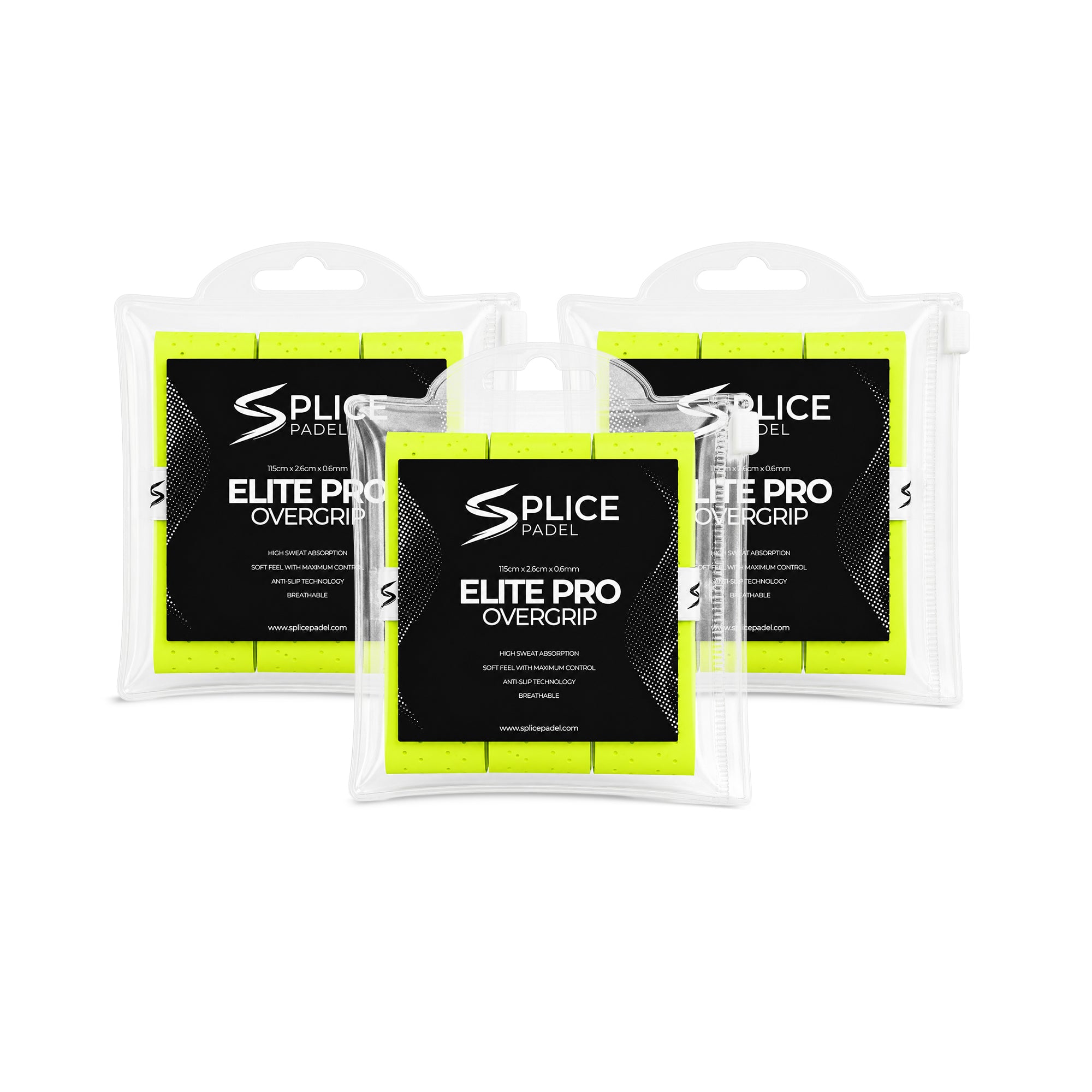 SPLICE PADEL ELITE PRO OVERGRIP 9 PACK | YELLOW